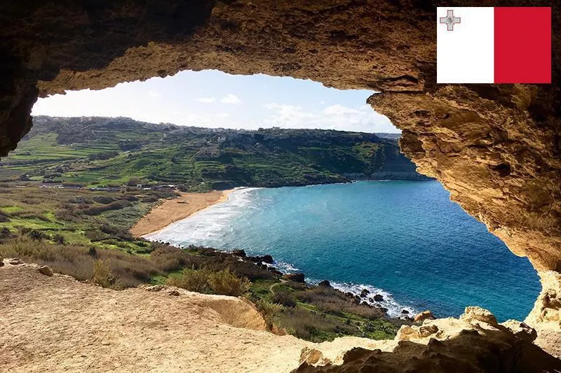 Gozo cave, Malta