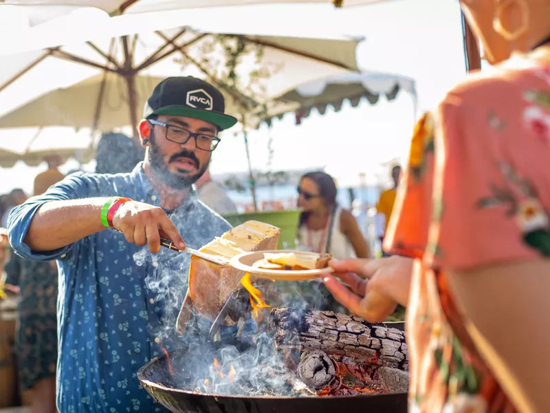 San Diego Bay Food & Wine Festival food stand