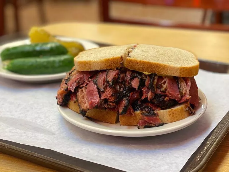 Katz’s Delicatessen pastrami sandwich