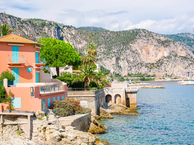 Coastline of Beaulieu-Sur-Mer, Cote d'Azur, France