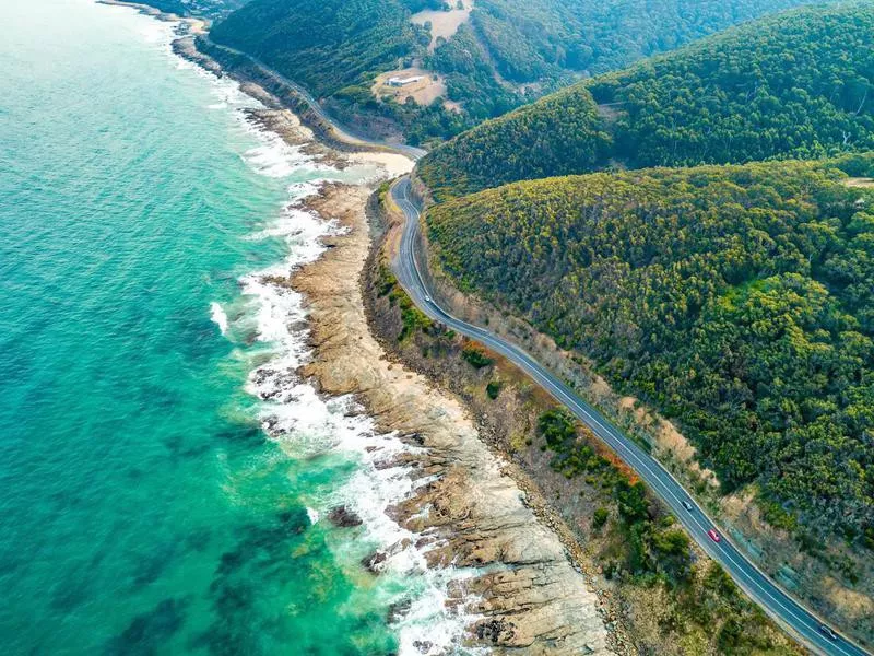 Australia seaside road