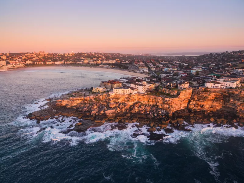 Bondi Beach at sunset