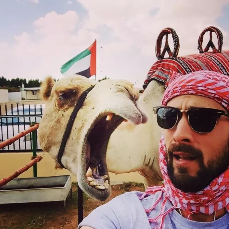 Camel selfie