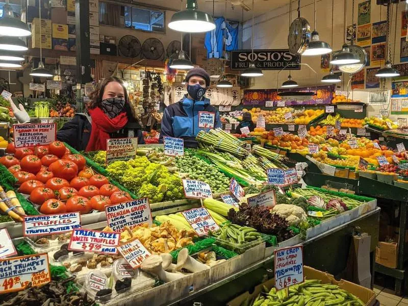 Fresh food at the Pike Place Market