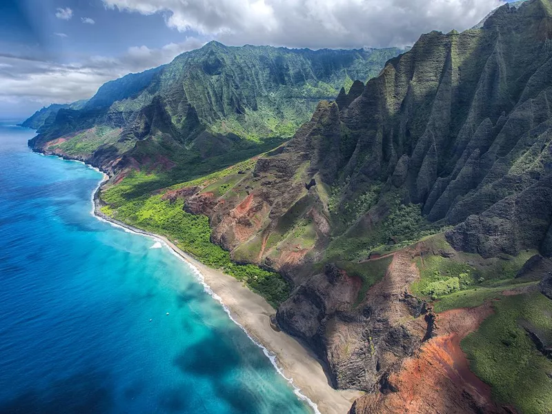 Na'Pali Coast Aerial