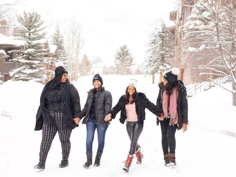 Group of friends in Jackson Hole