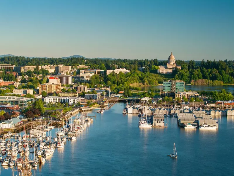 Olympia, Washington at Sunset