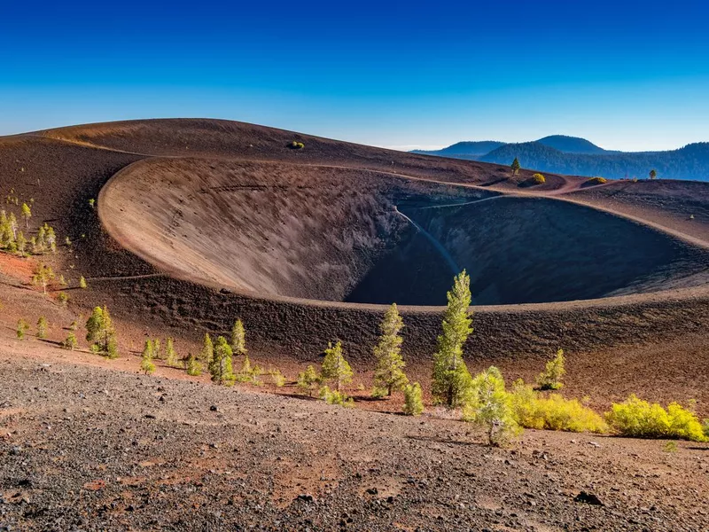 Cinder Cone crater in Lassen Volcanic National Park