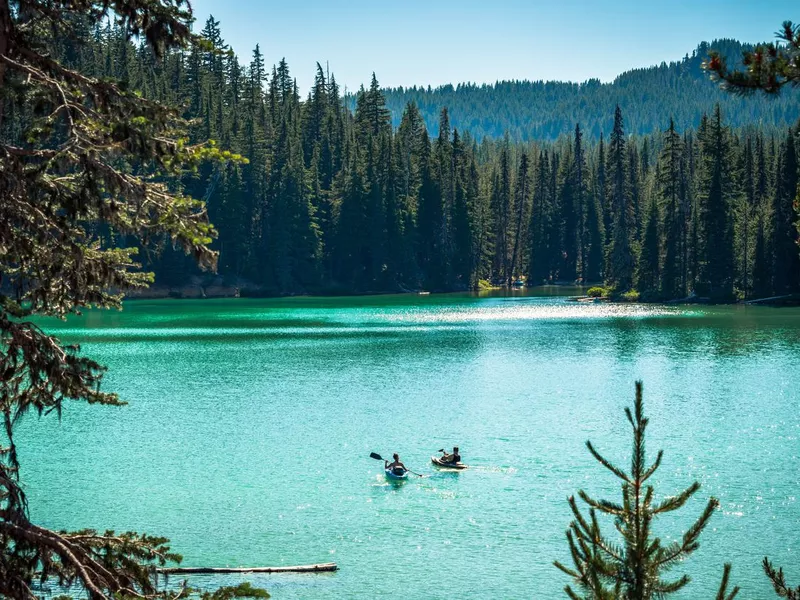 Kayaking on Oregon Lake