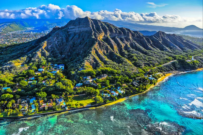 Diamond Head Crater in Honolulu, Hawaii