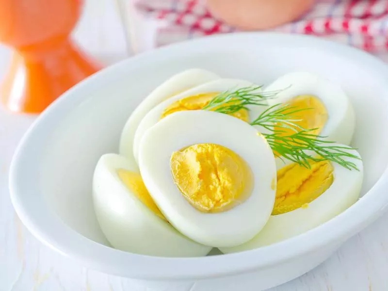 Hard-boiled eggs