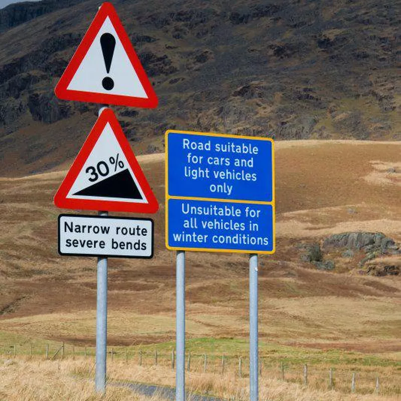 Hardknott signs