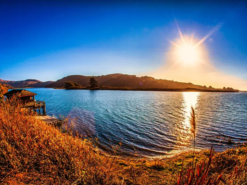 Bodega bay and Point Reyes at pacific coast