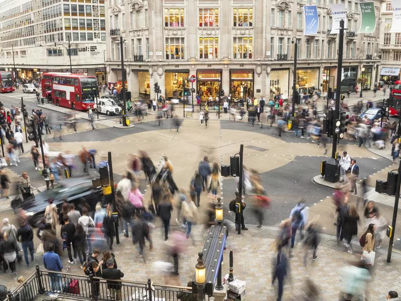 Oxford Circus crossing, London