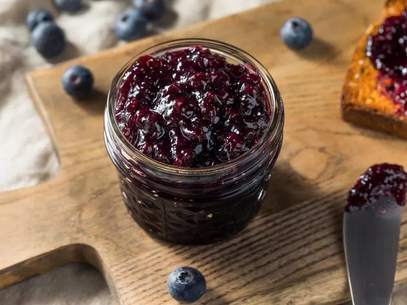 Organic Homemade Blueberry Huckleberry Preserves