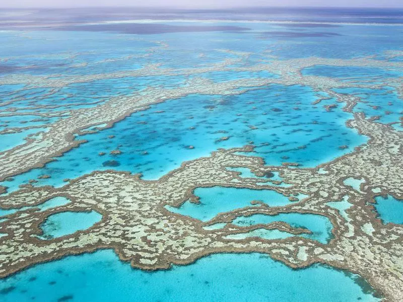 Great Barrier Reef from above