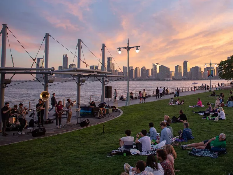 Outdoor event at the New York City Wine & Food Festival