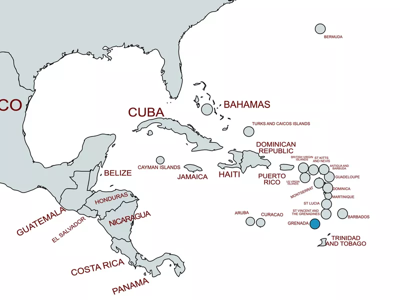 Grenada map