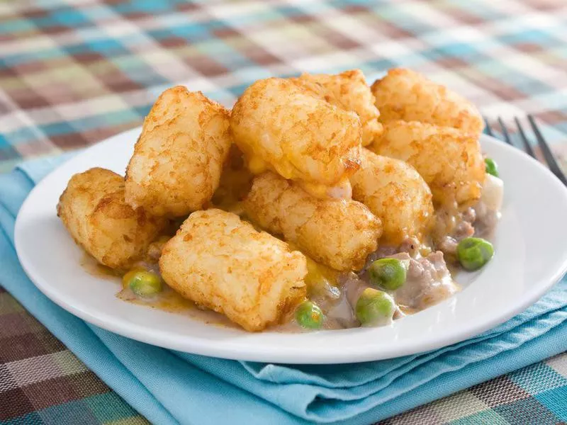 Tater Tot Casserole Plate