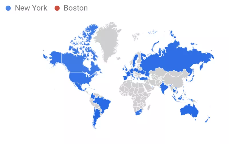 New York vs Boston