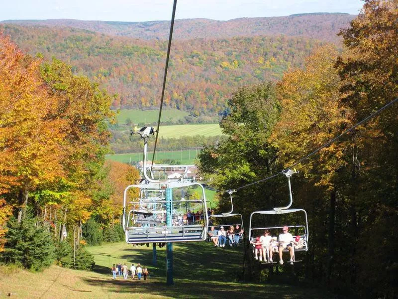 Fall Chair Lift Rides