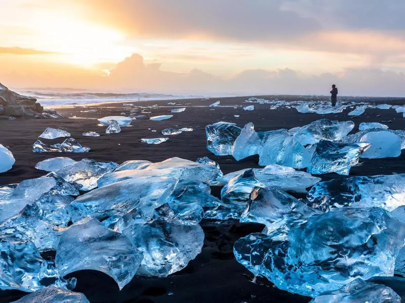 Diamond Beach near Jökulsárlón