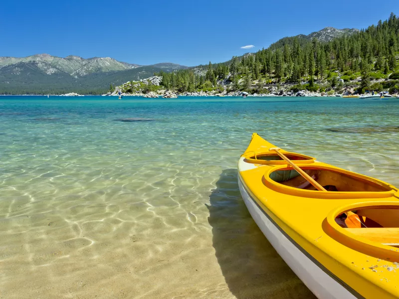 Kayaking on Lake Tahoe