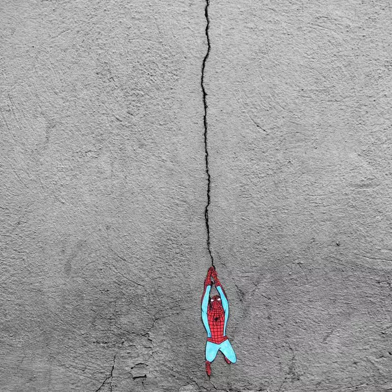 Spiderman street art