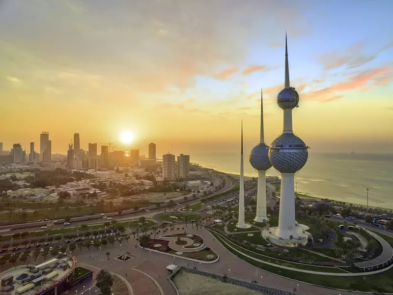 Kuwait Towers during Sunset