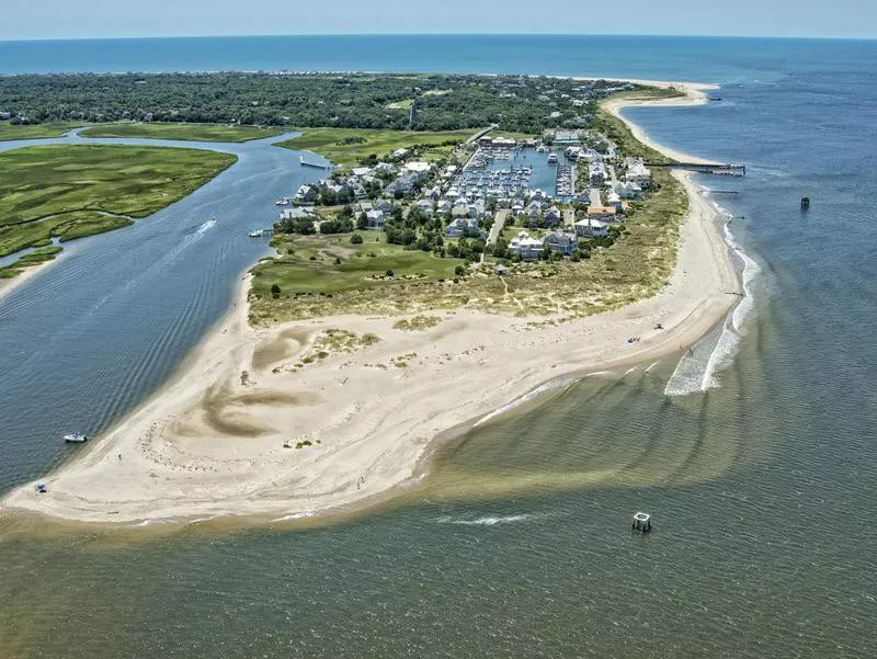 Aerial view of Bald Head Island