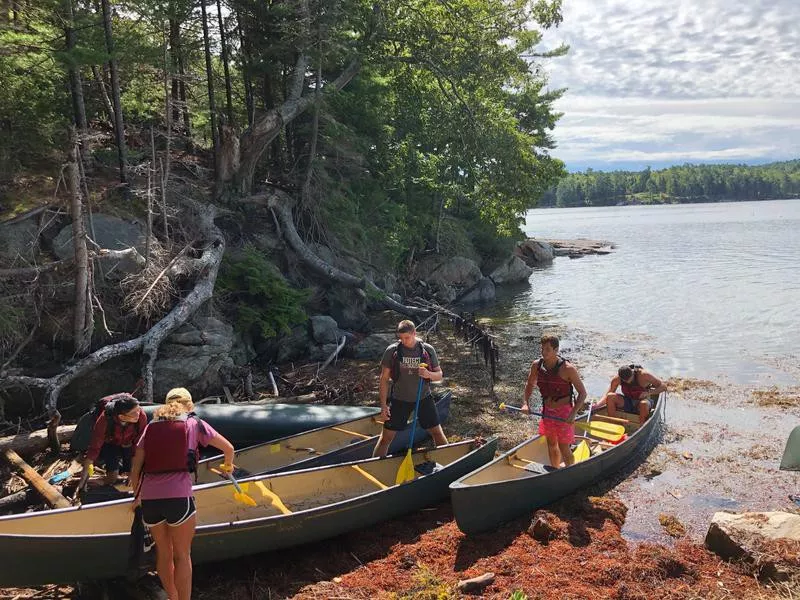 Students at Bowdoin College