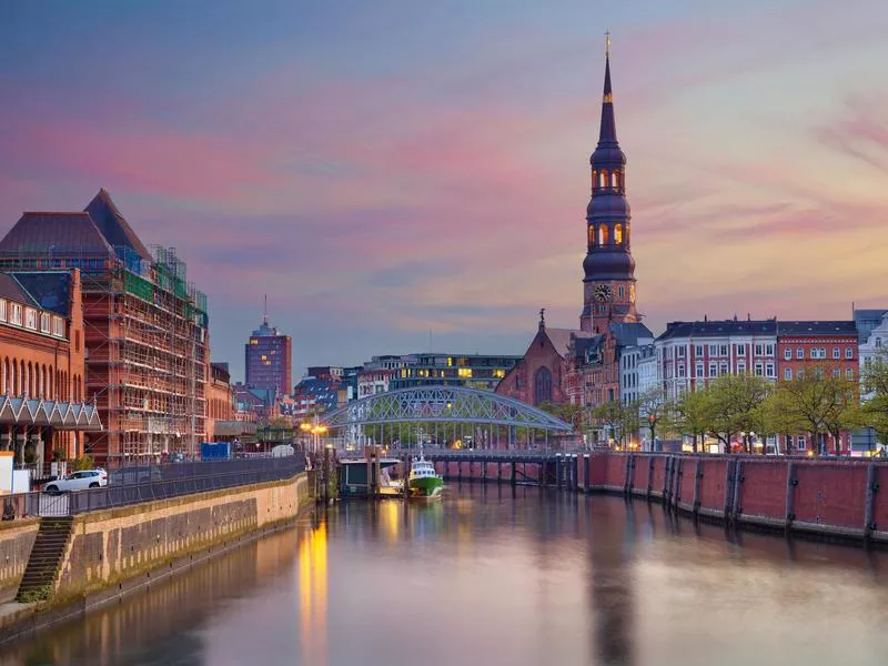 Hamburg in the evening