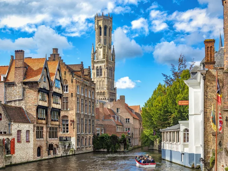 View from the Rozenhoedkaai in Bruges