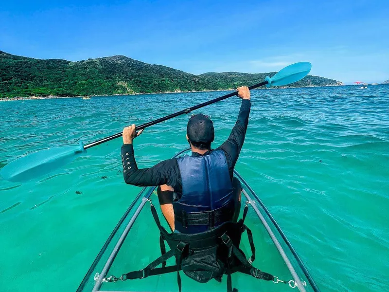 Kaying at Praia do Forno