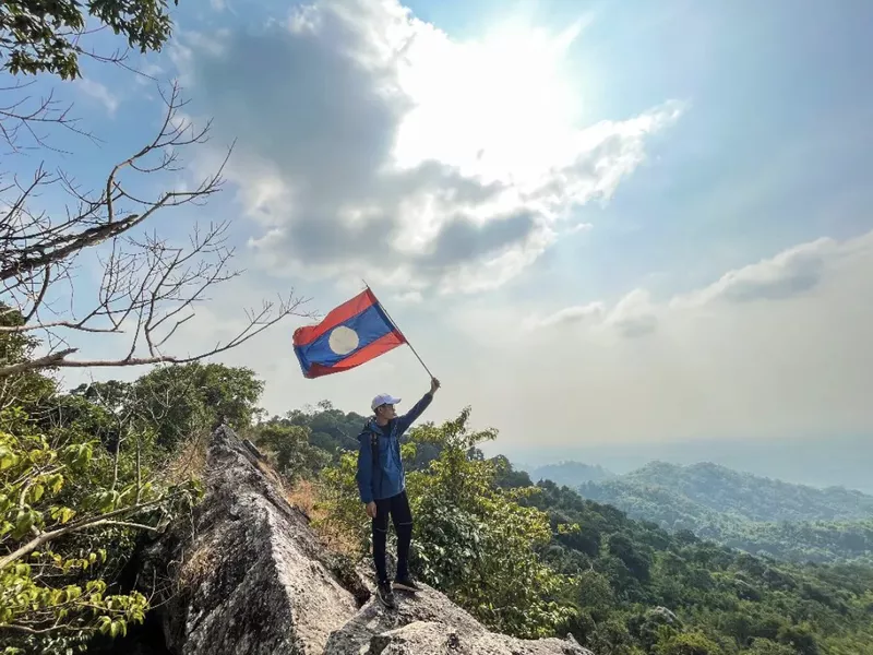 Hiking in Laos