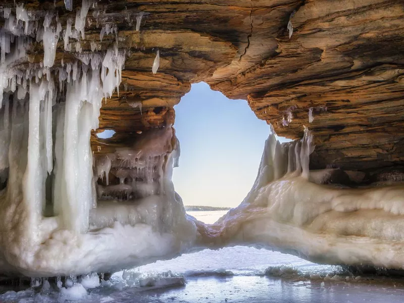 Ice Arch in Apostle Islands, Wisconsin