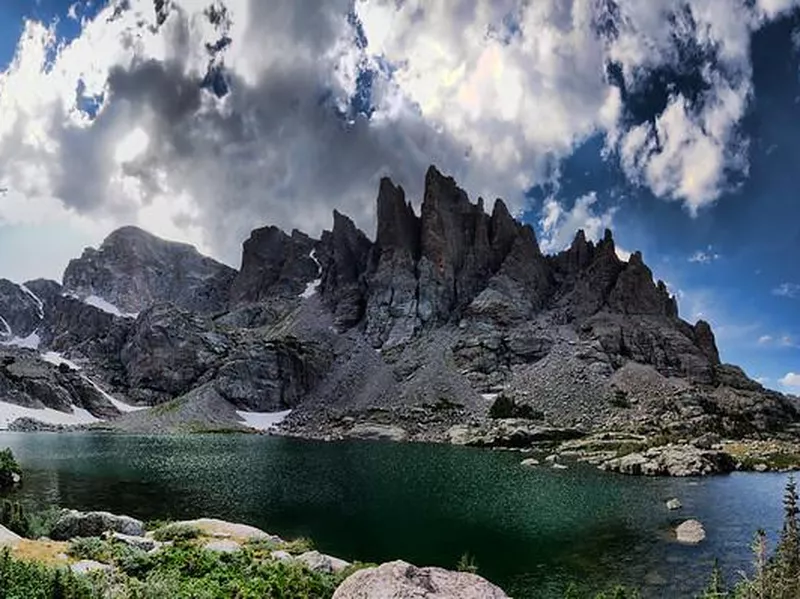 Sky Pond and Shark's Tooth rocks