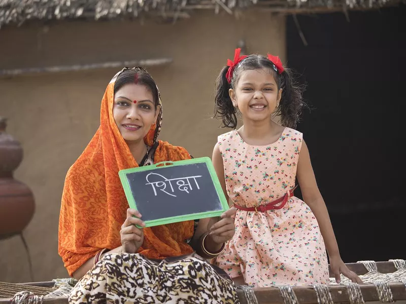 Mother with her daughter