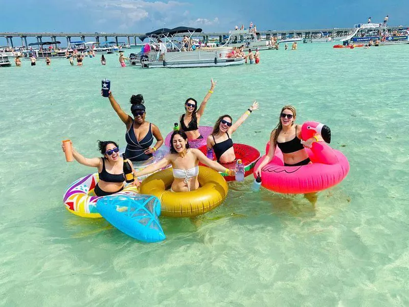 People in the water in Destin