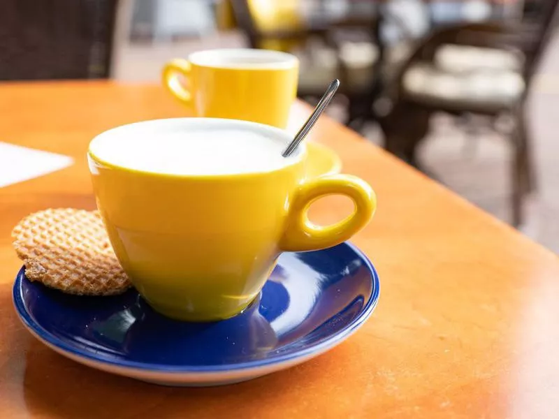 Cappuccino with stroopwafel