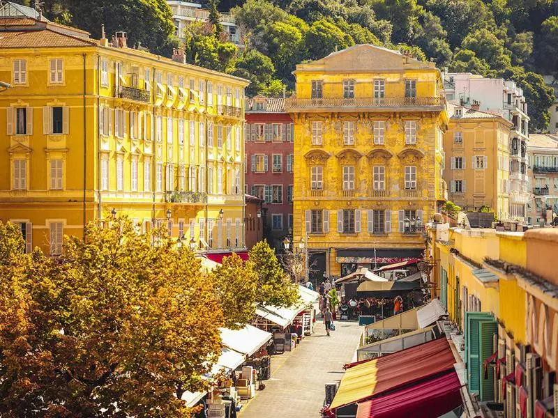 Open-air market in France