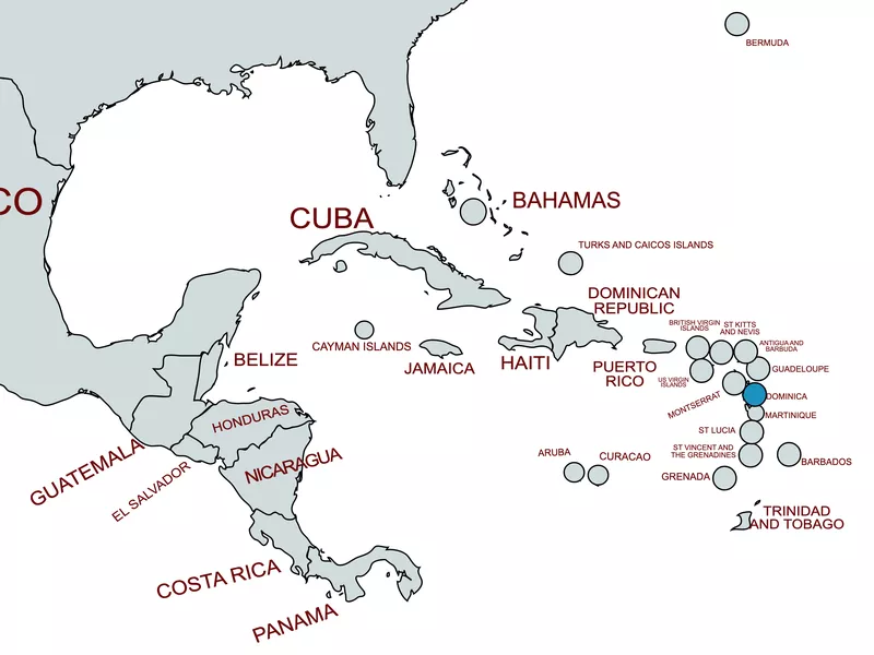 Dominica map