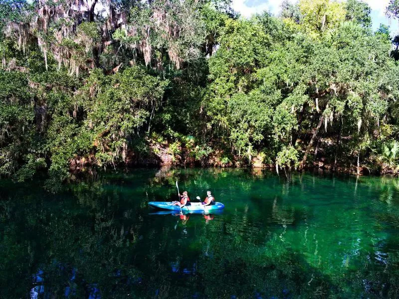 Kayaking in Blue Springs State Park, Florida