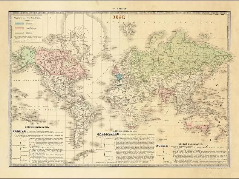 1840 French Map