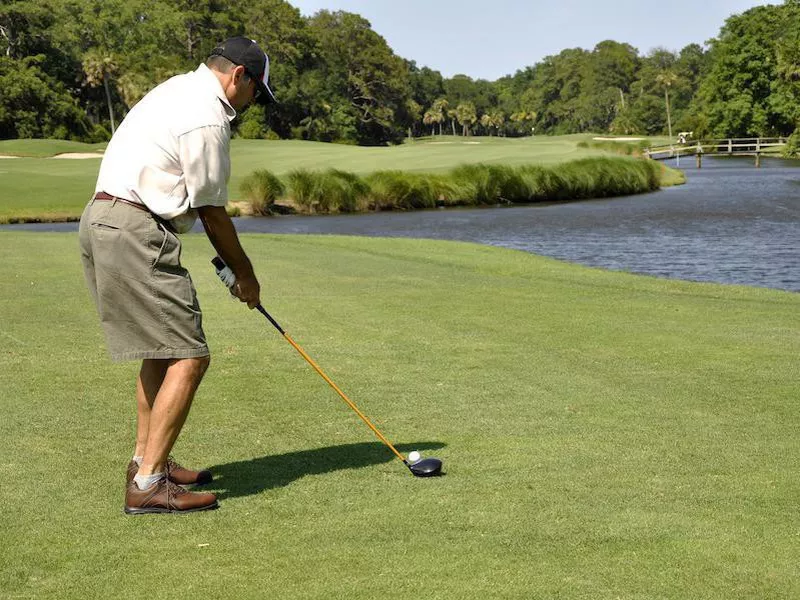 South Carolina golfing