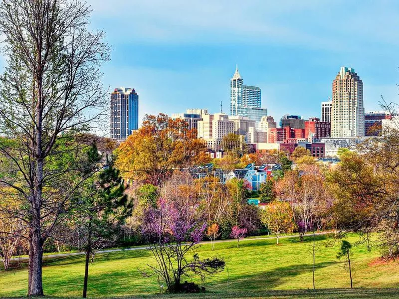 raleigh park in the fall