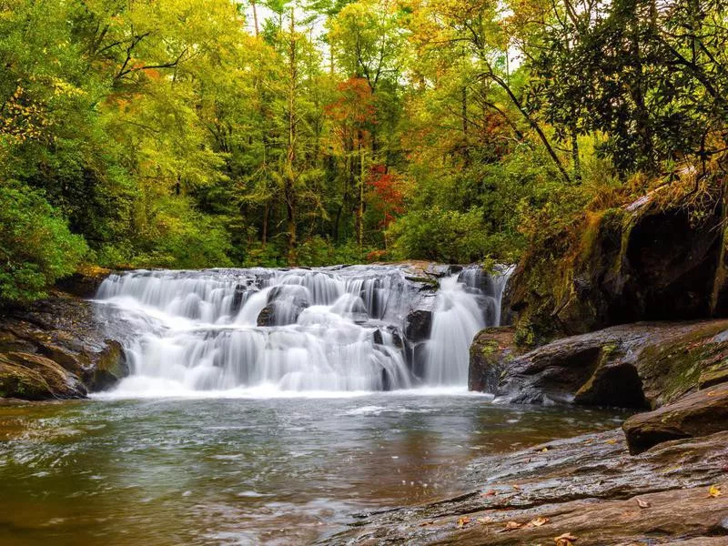 Waterfall in Vogel State Park