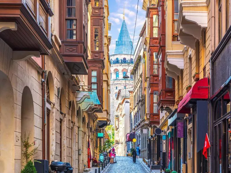 Galata Tower in Istanbul, Turkey