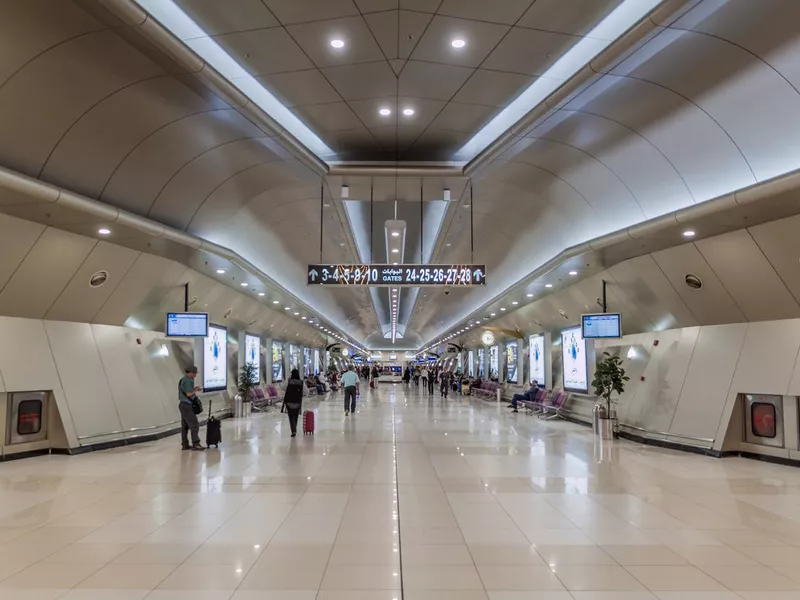 Interior of Kuwait International Airport