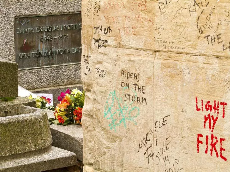 Jim Morrison's grave